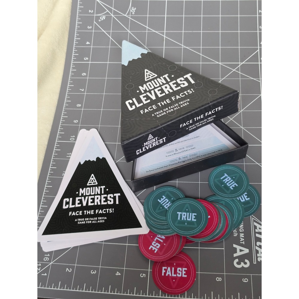 Mount Cleverest Face The Facts Original Edition True or False Trivia Game
